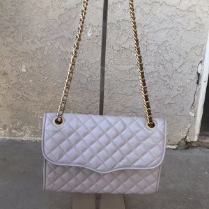 Rebecca Minkoff Mauve quilted chain handbag NWOT